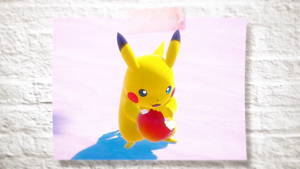Die Äpfel mögen die Pokémon besonders gerne und verspeisen diese, während ihr sie fotografiert.