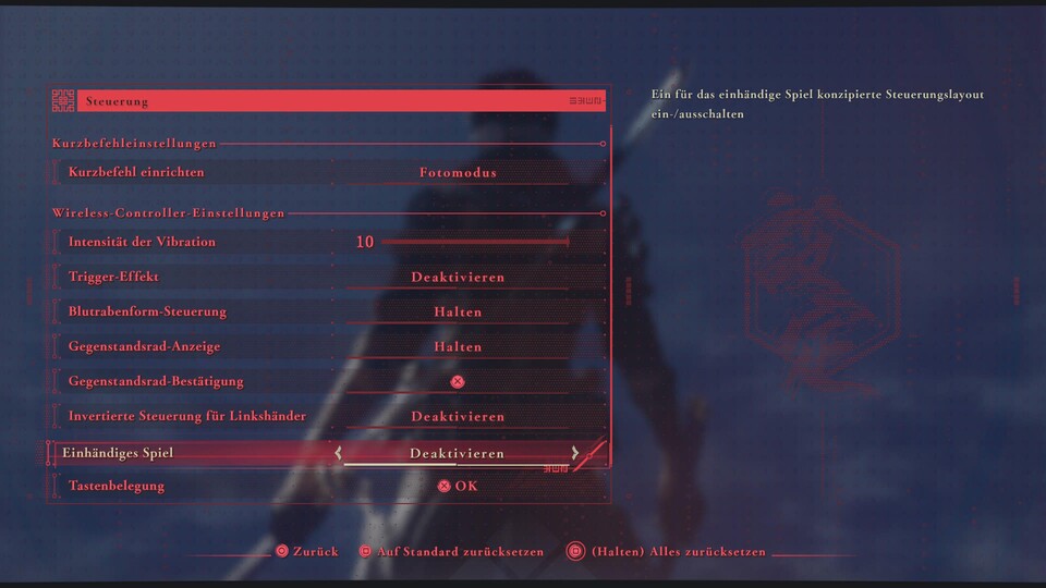Es gibt verschiedene Steuerungs-Layouts im Spiel.