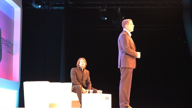 Jonathan Ross und Nintendos Marketing-Chef Laurent Fischer moderierten.