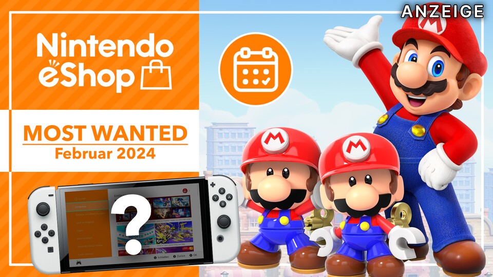 Im Februar erscheint ein großer Mario-Spiel für Nintendo Switch. Es gibt aber noch zehn weitere Highlights, die wir euch aus dem Nintendo eShop herausgesucht haben.