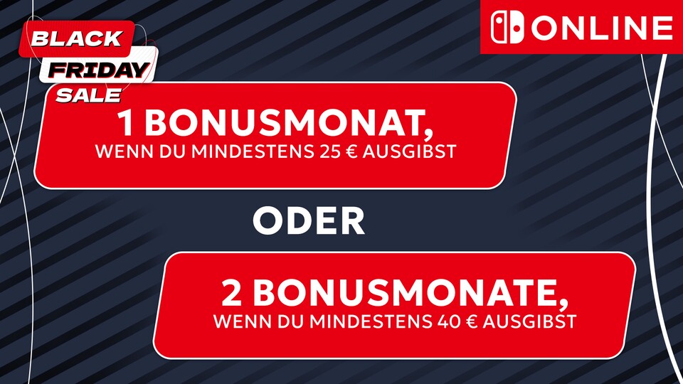 NSO-Mitglieder bekommen im Nintendo eShop Black Friday Sale einen Bonus spendiert.