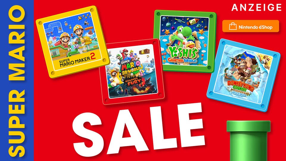 Der Nintendo eShop hat gerade den Super Mario-Sale mit großen Hits für Nintendo Switch gestartet.