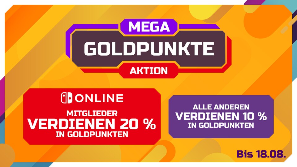 Mit Nintendo Switch Online könnt ihr beim Kauf bestimmter Switch-Spiele jetzt die vierfache Menge an Goldpunkten einsacken.