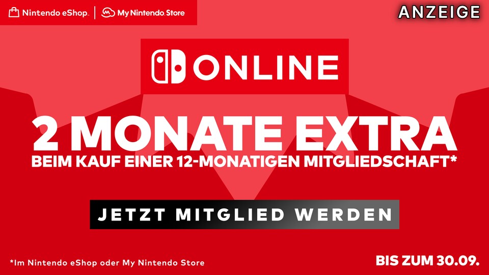 Jetzt könnt ihr euch zwei Extra-Monate im Abo von Nintendo Switch Online sichern.