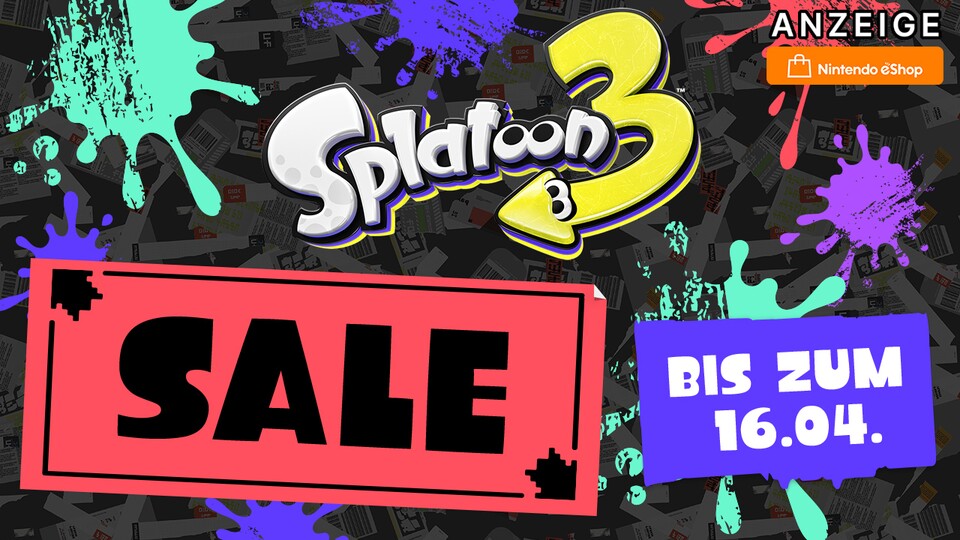 Nur bis Sonntag könnt ihr im Nintendo eShop den bunten Shooter Splatoon 3 zu einem stark reduzierten Preis bekommen.