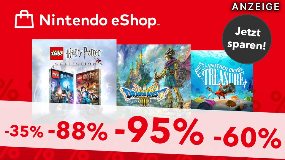 Satte Rabatte im Nintendo eShop: Mehrere Switch-Spiele unter den gut 2000 Sonderangeboten gibt es aktuell 95 Prozent günstiger!