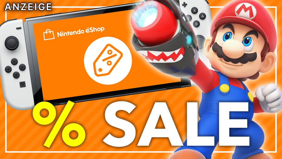 Im Nintendo eShop gibt es diese Woche wieder eine riesige Auswahl an Switch-Spielen im Angebot. Auch Mario ist mit dabei.