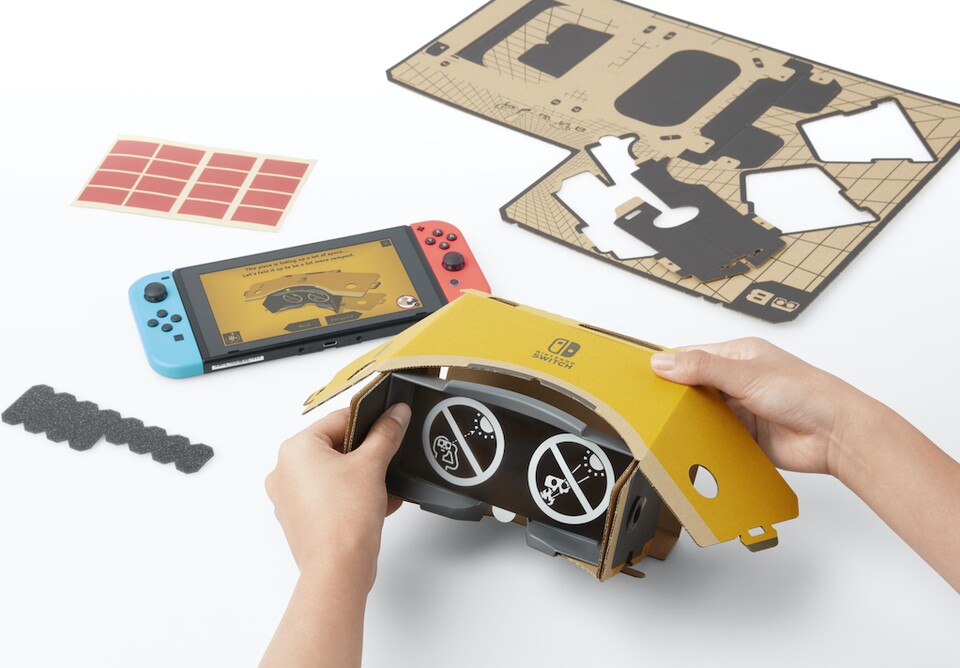 Mit Nintendo Labo bastelt ihr euch euren VR-Aufsatz selbst. Copyright: Nintendo of Europe