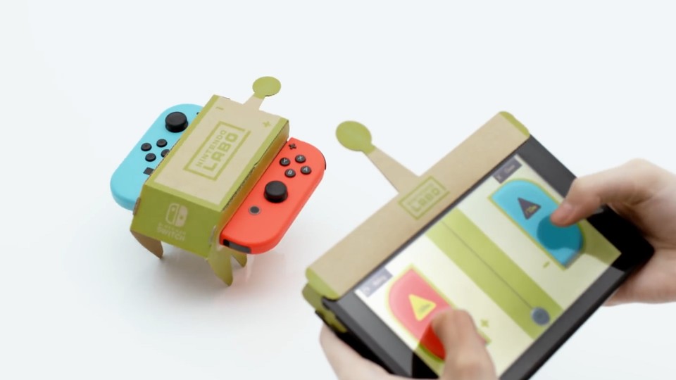 Nintendo Labo sieht auf den ersten Blick aus wie Pappe, entfaltet aber Wundersames,... wenn man es faltet.