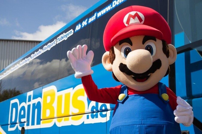 Nintendo bietet zukünftig auf Fernbussen des Unternehmens DeinBus.de die Möglichkeit an, 3DS/2DS-Konsolen auszuleihen.