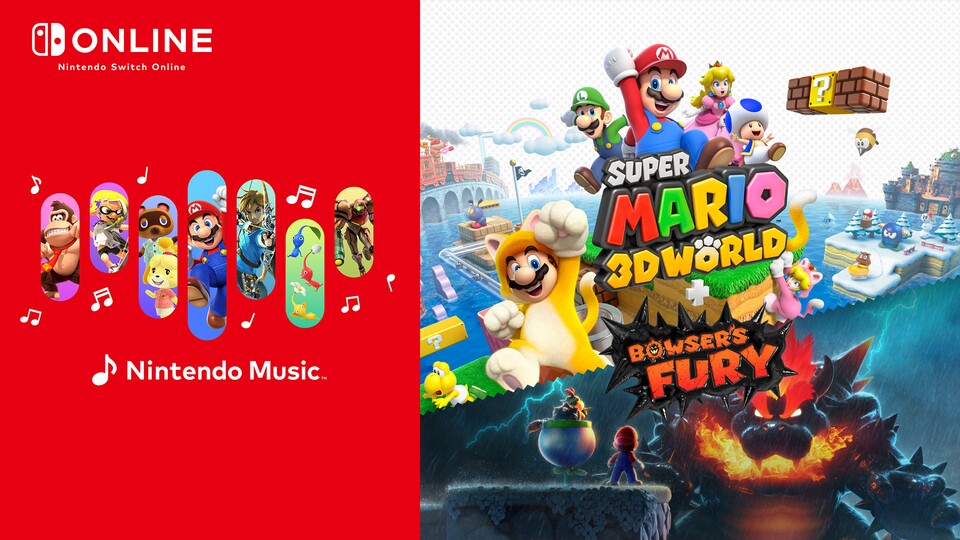 Den Soundtrack von Super Mario 3D World + Bowsers Fury könnt ihr euch jetzt mit Nintendo Music anhören.