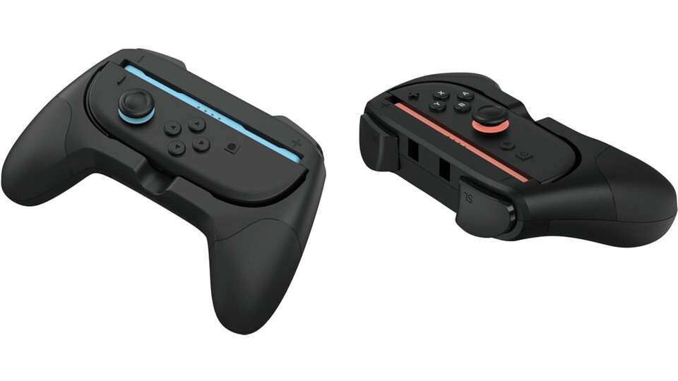 Mit Griffen für die Joy-Con 2 Controller wird das Spielen im lokalen Multiplayer deutlich komfortabler.