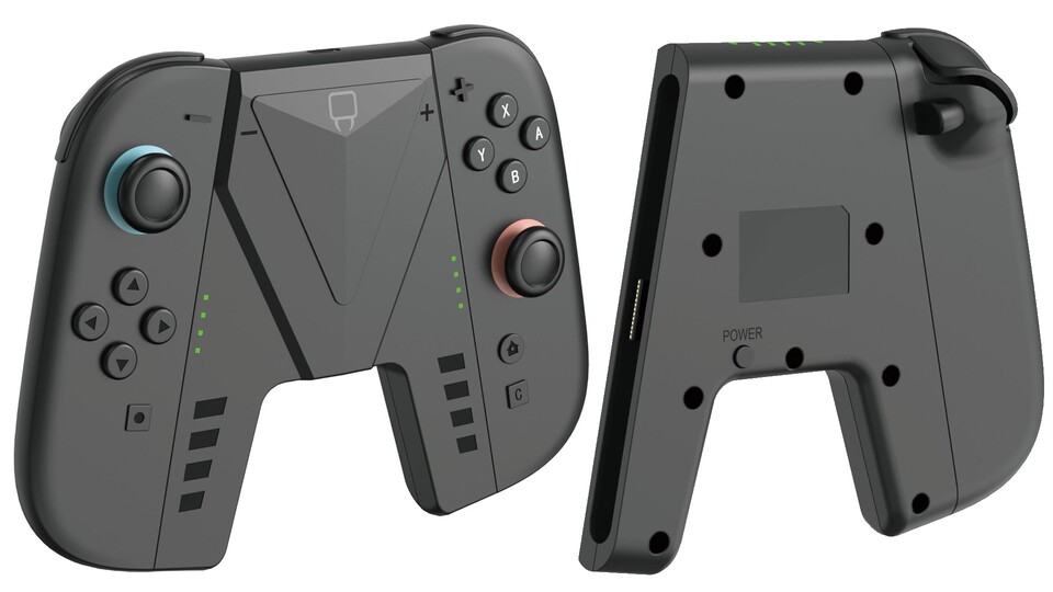 Die Joy-Con 2-Aufladehelterung dient nicht nur zum Laden der Controller, sondern soll auch die Ergonomie beim Spielen verbessern.