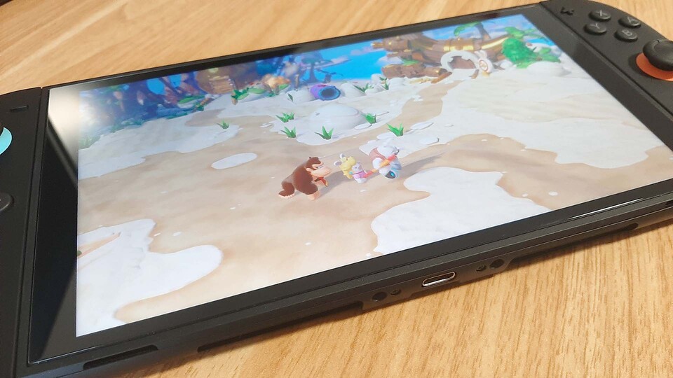 Mario + Rabbids: Kingdom Battle wirkt auf meiner Switch 2 deutlich verwaschener als auf der Switch 1. Das liegt zum einen an den ständen Schlieren als auch an der Skalierungsunschärfe.