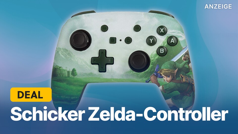 Diesen hübschen Zelda-Controller für Switch bekommt ihr bei Amazon gerade günstig wie nie.