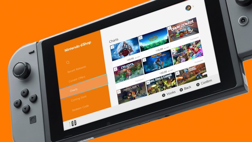 Nintendo will für die Switch mehr Spiele im eShop.
