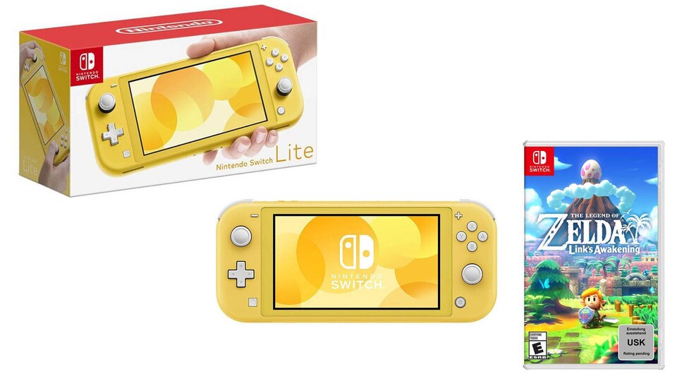Nintendo Switch Lite Gelb Bundle kaufen