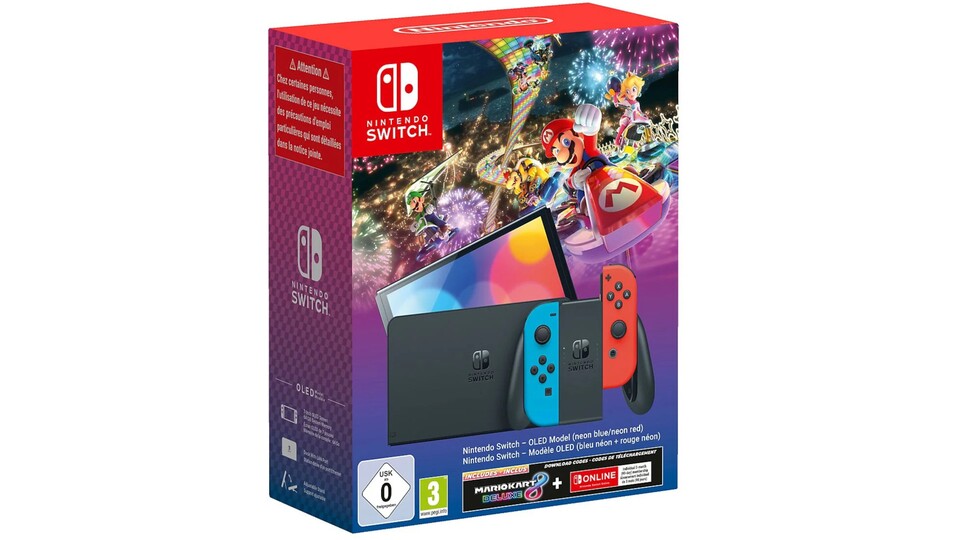 Das offizielle Mario Kart 8 Bundle mit der Switch OLED ist fast ausverkauft, das Bundle bei MediaMarkt bietet aber ohnehin ein paar Vorteile.