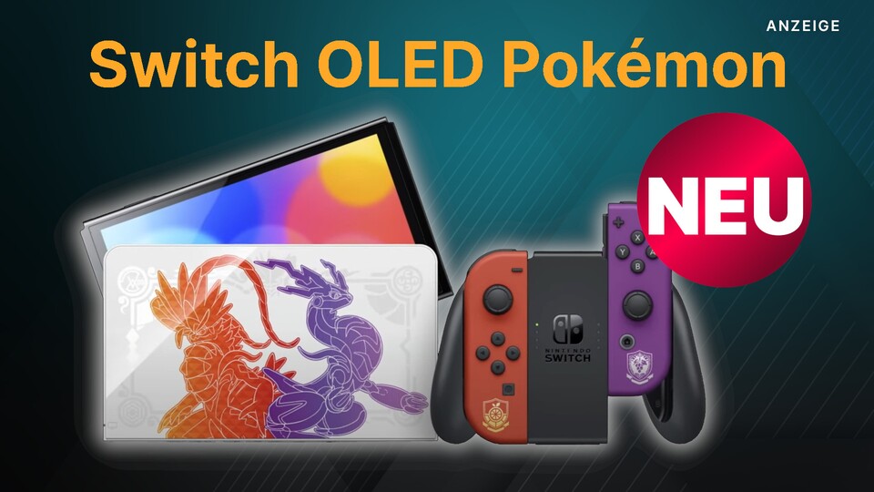 Die hübsche neue Nintendo Switch OLED Pokémon Edition könnt ihr jetzt vorbestellen.