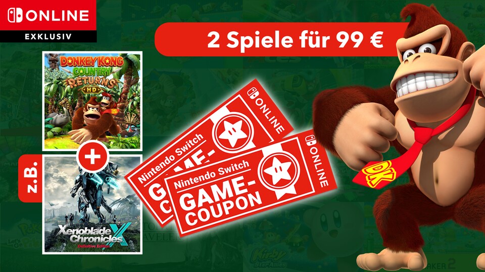 Mit den Nintendo Switch-Game-Coupons könnt ihr euch große Switch-Spiele günstiger sichern, wenn ihr Nintendo Switch Online abonniert habt.