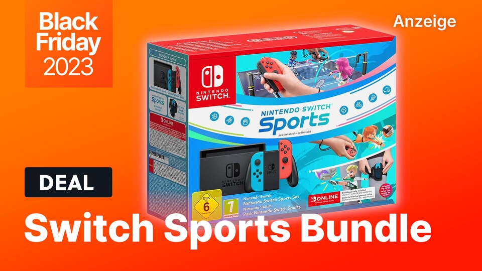 Mit dem Nintendo Switch Sports Bundle könnt ihr auf eurer neuen Konsole gleich sieben verschiedene Sportarten spielen.