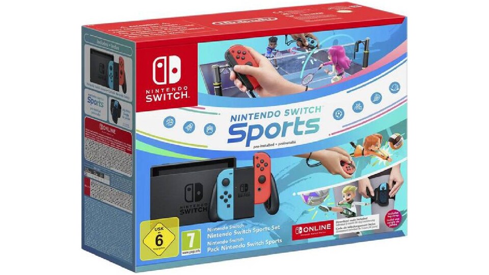 Falls ihr euch für die normale Switch entscheidet, ist das Nintendo Switch Sports Bundle das preiswerteste Schnäppchen.