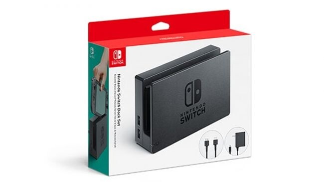 Die Docking-Station der Nintendo Switch wird es auch gesondert im Handel geben.