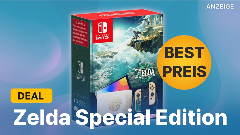 Auch die Nintendo Switch OLED Zelda Special Edition gibt es bei MediaMarkt aktuell noch günstig, sie ist aber schon fast ausverkauft.