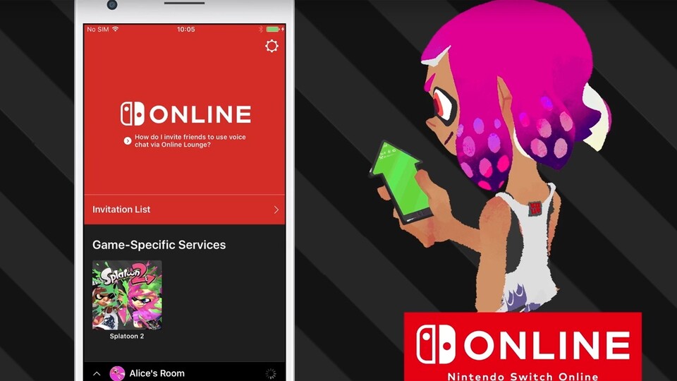 In der Nintendo Switch Online-App seht ihr spielspezifische Services.
