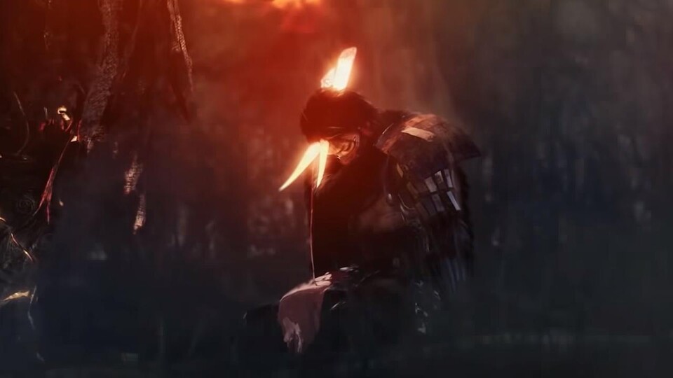 Die leuchtenden Hörner aus dem Nioh 2-Teaser scheinen eng mit der Yokai-Macht des Helden verbunden zu sein.