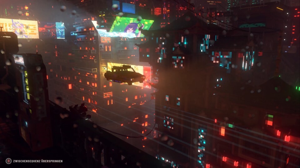 Bei Taxifahrten im Regen kommt echtes Blade Runner-Feeling auf.