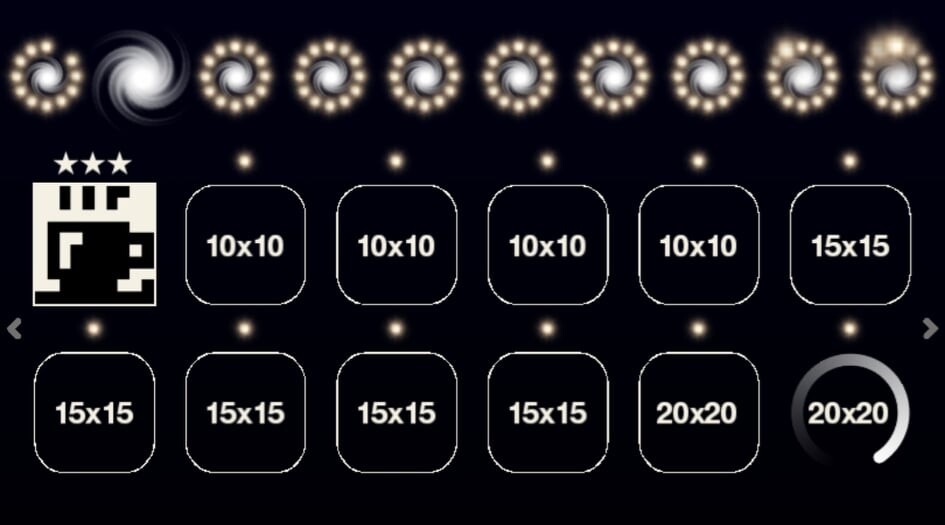 Das Weltraum-Motiv ist bei Nonogram Galaxy schlicht und unaufdringlich