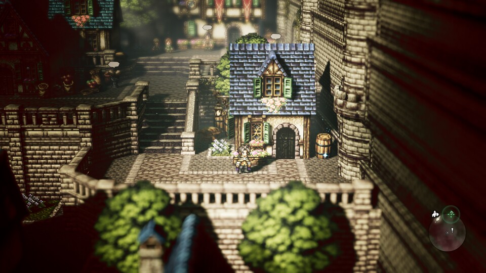 Die Mischung aus 2D- und 3D-Optik ist nur eine der vielen kreativen Ideen von Octopath Traveler.