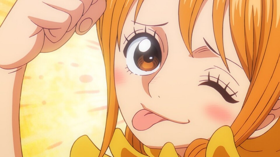 Nami hat die Fähigkeiten, das Wetter zu kontrollieren. (© Eiichiro Oda, Shueisha Toei Animation)