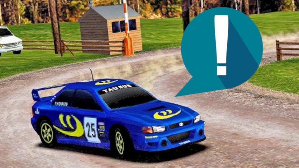 Old School Rally erinnert optisch an Spiele aus den 1990er-Jahren.