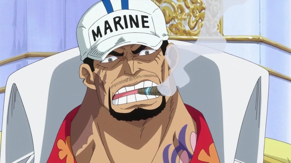 Akainu steht an der Spitze der Marine.