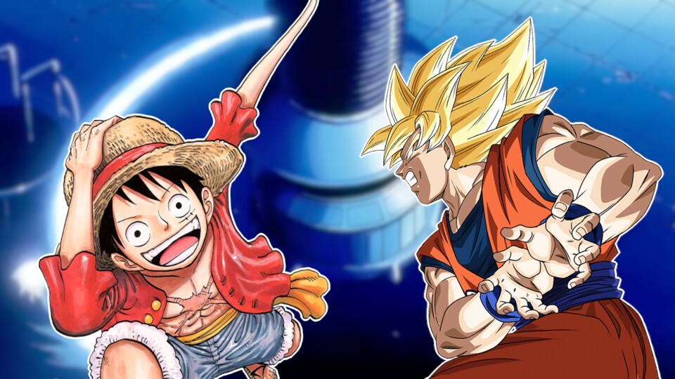 Wenn Ruffy und Son Goku aufeinandertreffen, kann es zu richtig coolen Momenten wie diesem kommen.