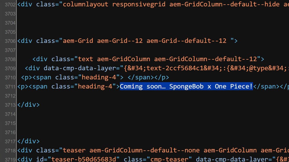 Beim Blick auf den Seitenquelltext ist zumindest die Vorbereitung ersichtlich. (© Screenshot GamePro)
