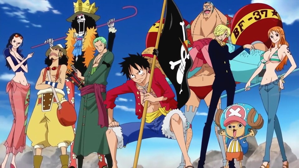 In One Piece treiben die Piraten der Strohhut-Bande ihr Unwesen und bekommen es regelmäßig mit der Marine zu tun.