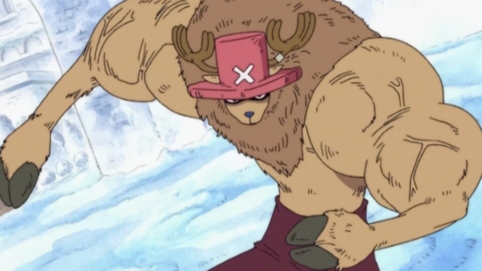 Chopper hat in dieser Form unglaublich große Bizeps. (© Eiichiro Oda, Shueisha Toei Animation)