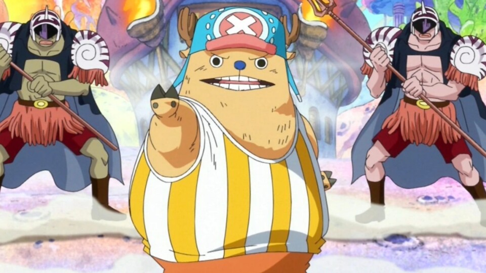 In dieser Form übt Chopper Kung Fu aus. (© Eiichiro Oda, Shueisha Toei Animation)