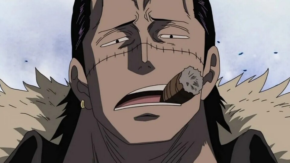 Crocodile steht an der Spitze der Baroque-Firma und leitet das Verbrechersyndikat. (© Eiichiro Oda, Shueisha Toei Animation)
