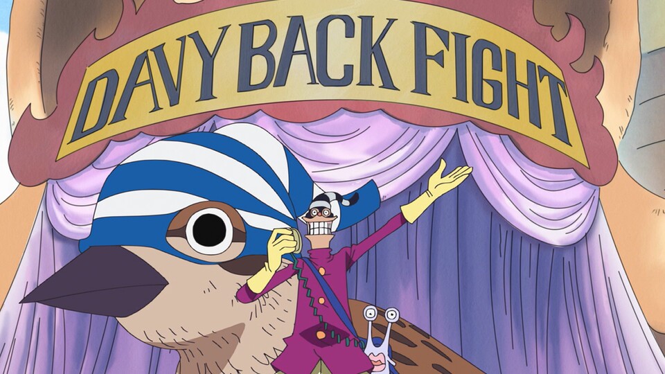 Die Davy Back-Fight sind einer der wichtigsten Rekrutierungsmöglichkeiten in der Piratenwelt. (Bild: © Eiichiro Oda, Shueisha Toei Animation)