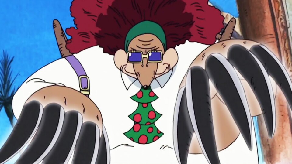 Miss Merry Christmas kann sich durch ihre Teufelsfrucht in einen Maulwurf verwandeln. (© Eiichiro Oda, Shueisha Toei Animation)