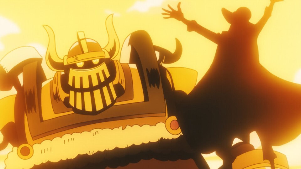 Emeth verwechselt Ruffy mit Joy Boy und gibt dabei eine wichtige Information über den legendären Piraten frei. (Bild: © Toei Animation)