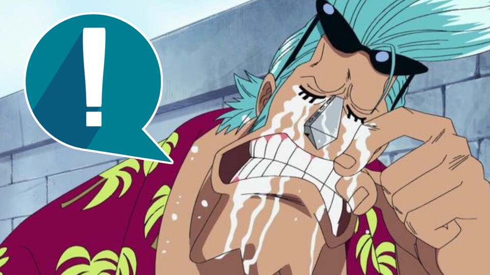 Franky zeigt sich traurig über den Abschied des Synchronsprechers in One Piece. (Bild: © Eiichiro Oda Shueisha, Toei Animation)