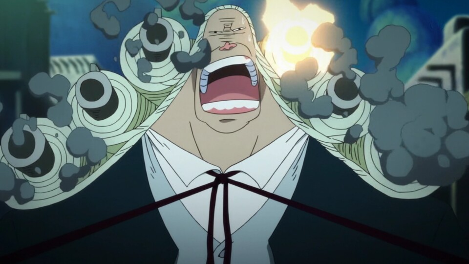 Aufgrund seiner Loyalität zu Miss Wednesday ist er der Baroque-Firma als Mr. 8 beigetreten. (© Eiichiro Oda, Shueisha Toei Animation)