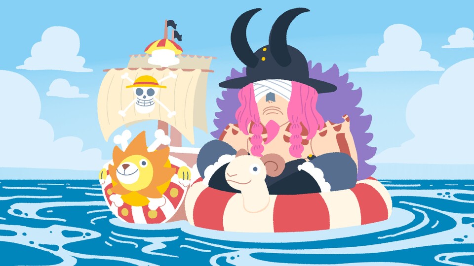Der mürrische Riesen-Krieger könnte es sich auf einem gigantischen Rettungsring gemütlich machen. (Bild: © Vero aka ginkgocrownarts Eiichiro Oda, Shueisha)