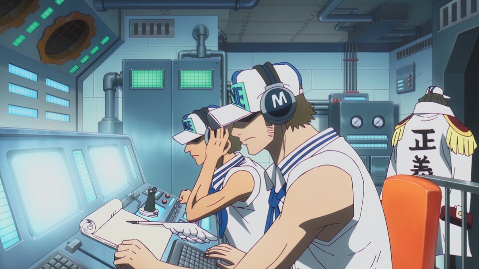 Die Marine ist in One Piece auch als Geheimdienst unterwegs - der Unterschied in der Technik wirkt für manche Fans aber absurd. (Bildquelle: Toei Animation Eiichiro Oda)