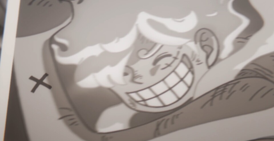 Das X auf Ruffys Steckbrief ist ungewöhnlicherweise scharf. (© Eiichiro Oda, Shueisha Toei Animation)